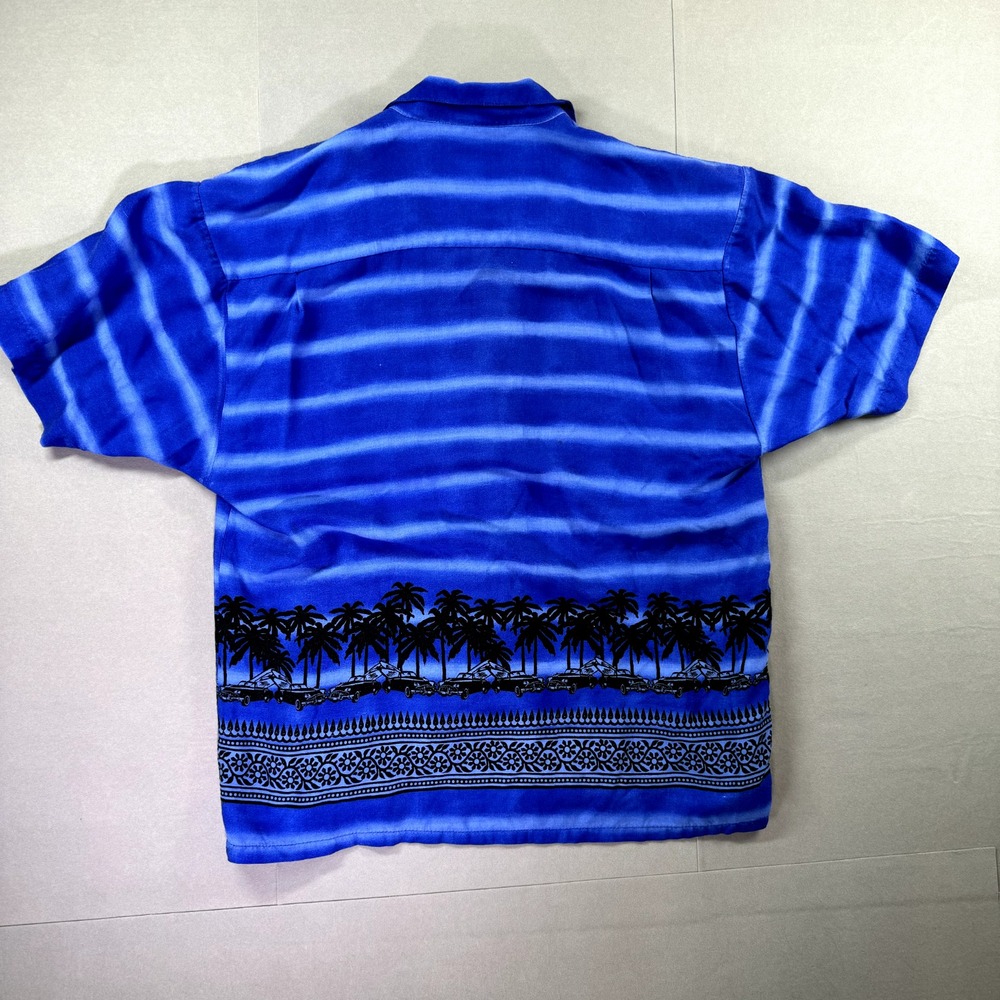 Pineapple Connection Hawaiian Shirt Men S Blue Cars Surfboards Palm‎ Classic - Picture 10 of 11